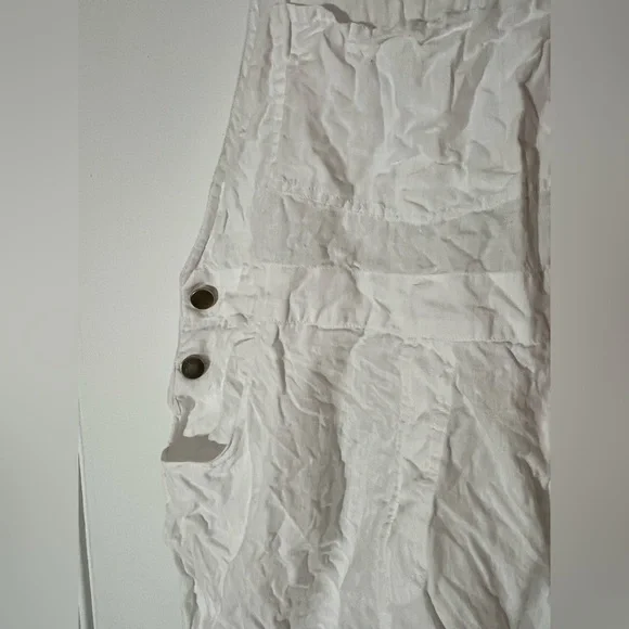 WeWoreWhat White Linen Overalls - Picture 6 of 10